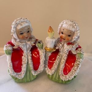 Vintage Napco Christmas Angels set of 2